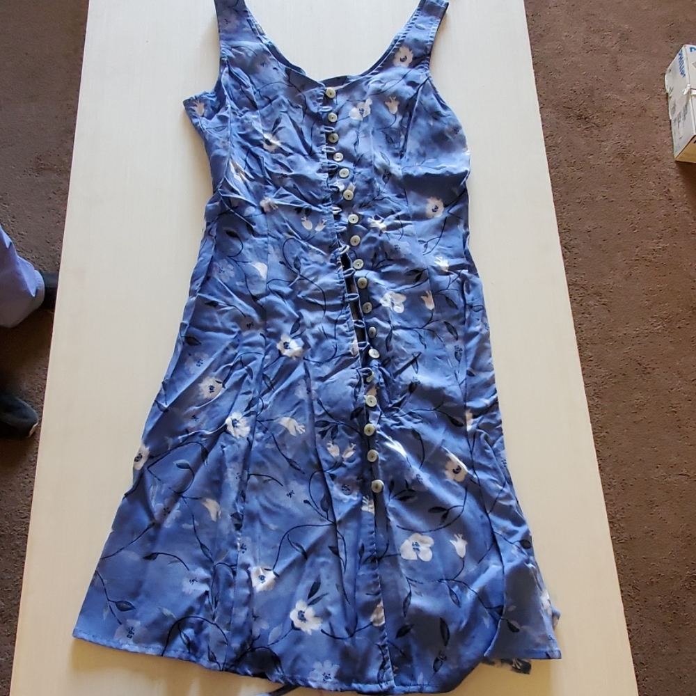 Lisa Jo blue floral print dress